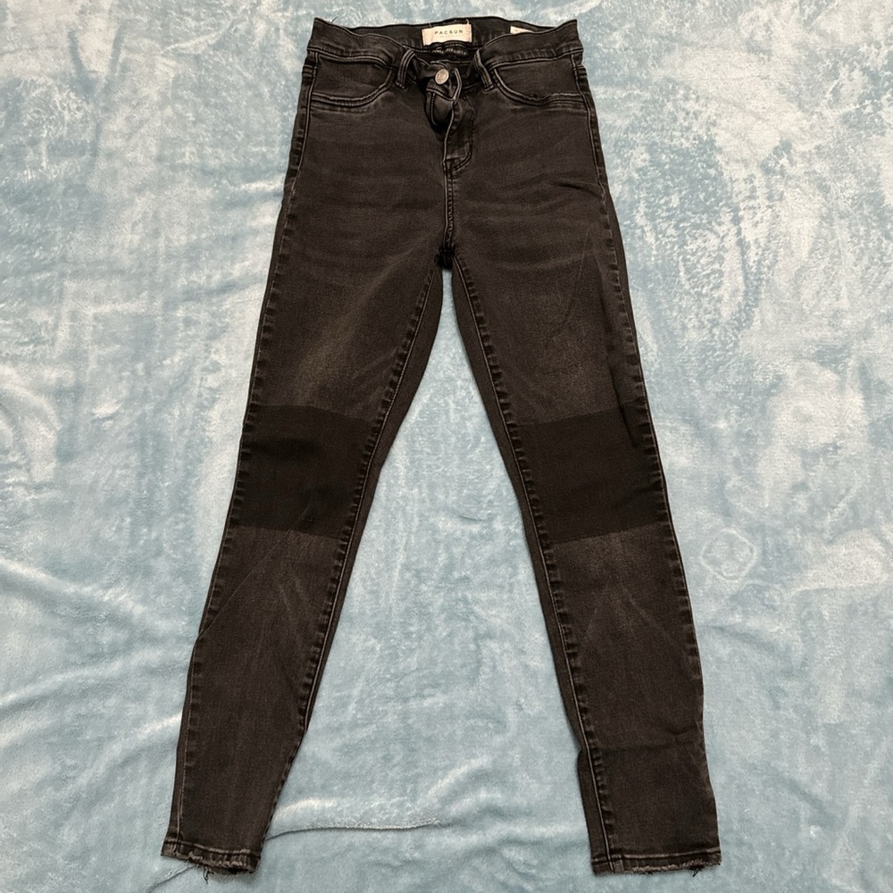 BLACK COLOR BLOCK PACSUN JEANS